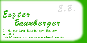 eszter baumberger business card